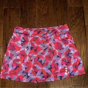 LL Bean Women’s Multicolored Skort 50+UPF protection sz M